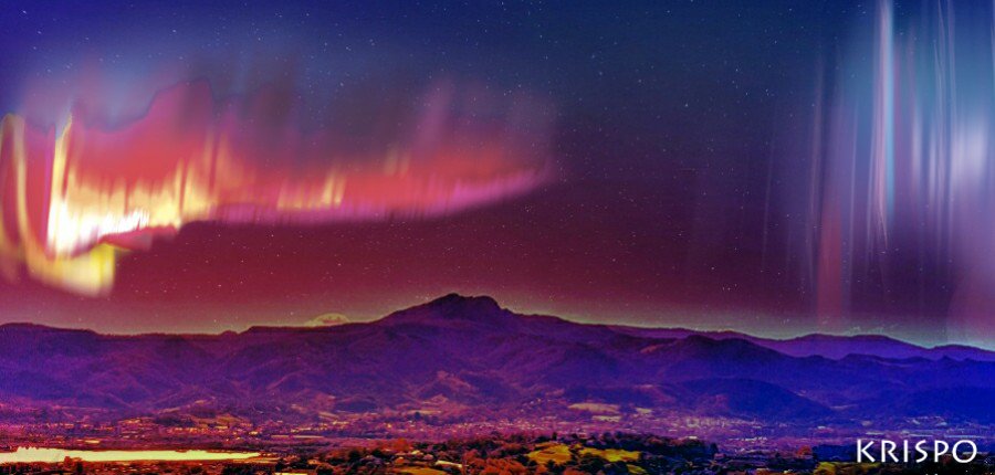 Resultado de imagen para aurora boreal roja