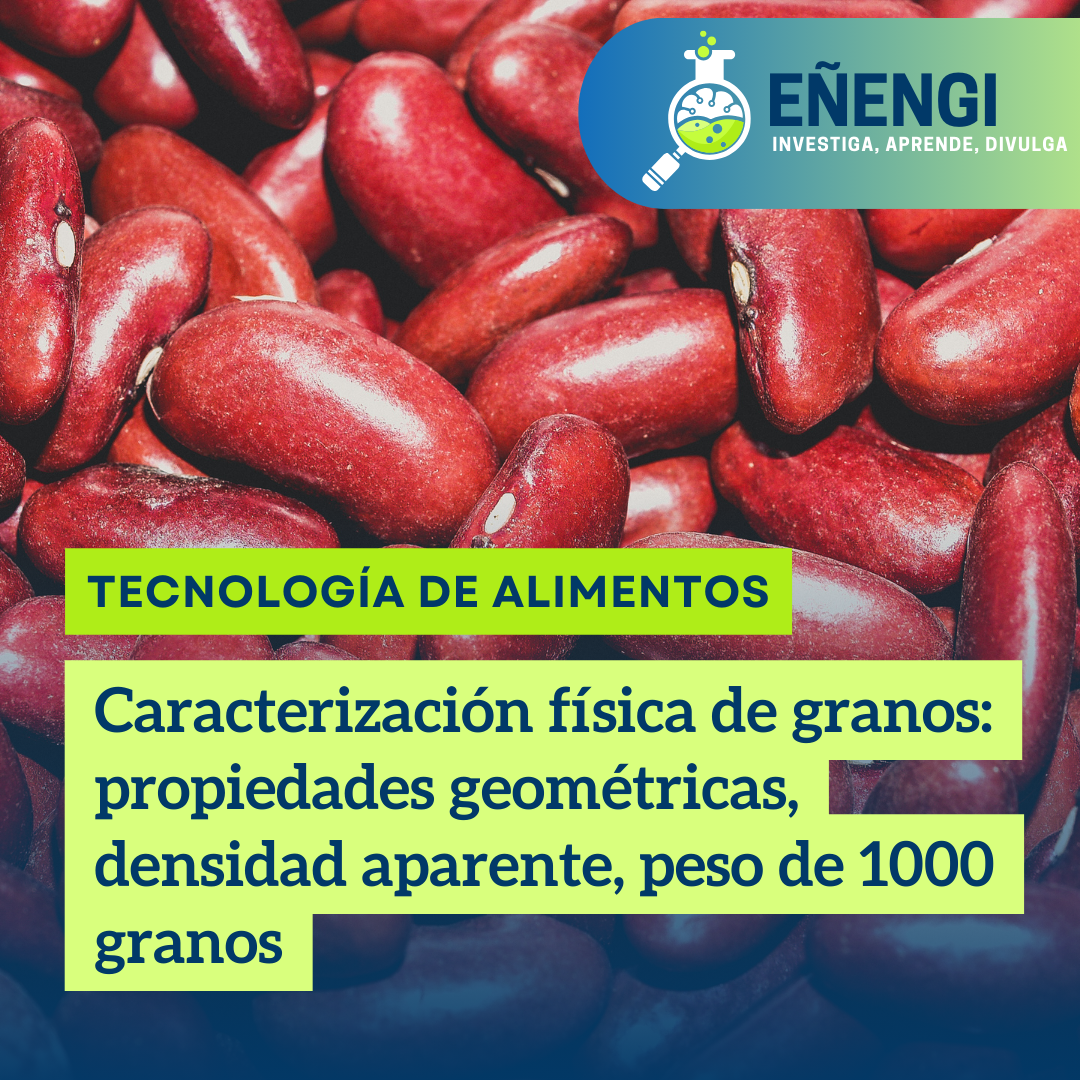 Caracterización física de granos: propiedades geométricas, densidad aparente, peso de 1000 granos